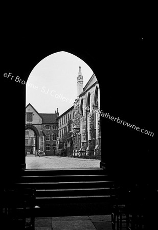 CATHEDRAL LOOKING OUT THROUGH W.DOOR